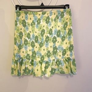 Flower print skirt
